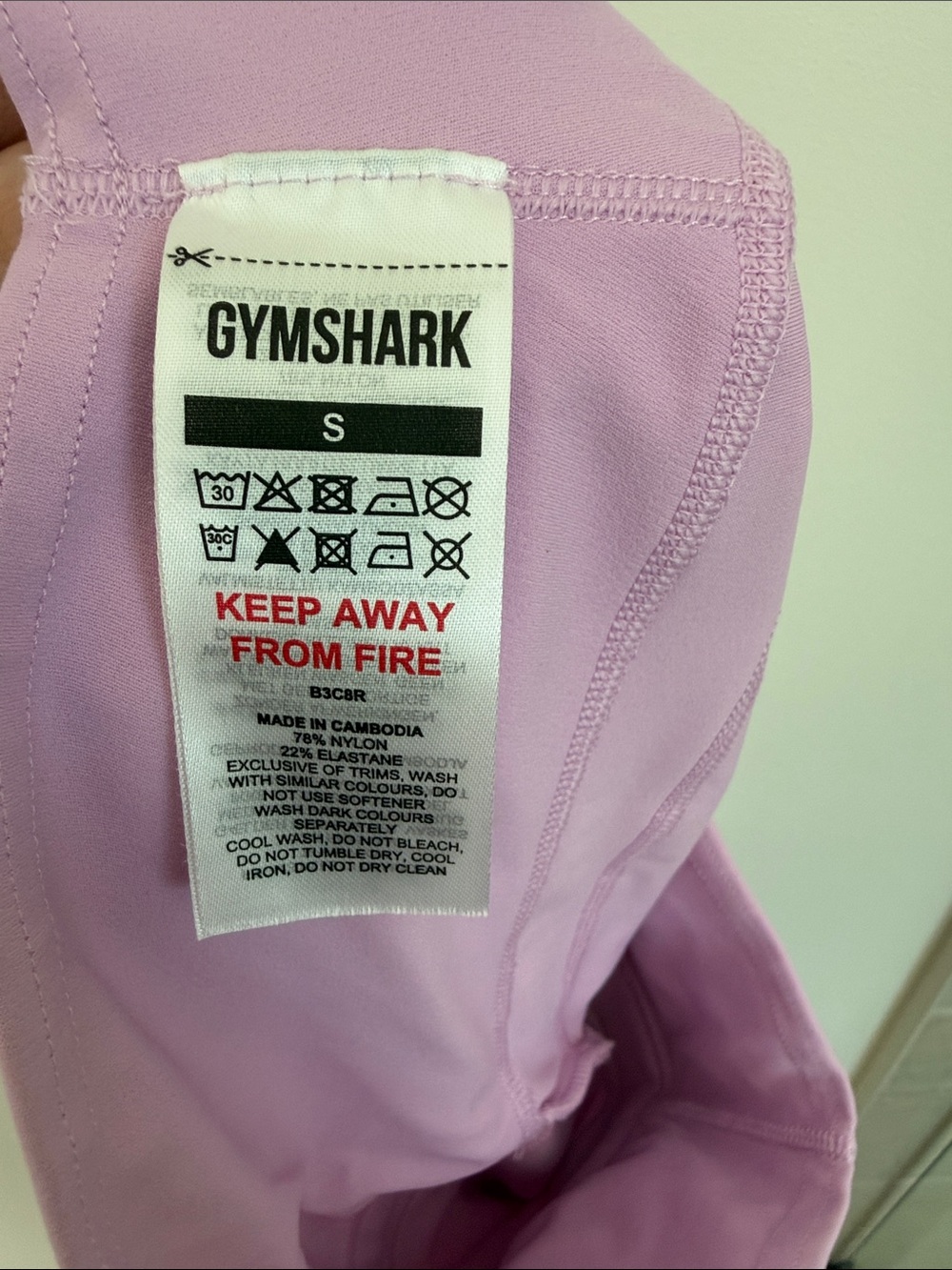 Gym Shark x Whitney Simmons Lilac High-Waist Active Shorts - Picture 4 of 4